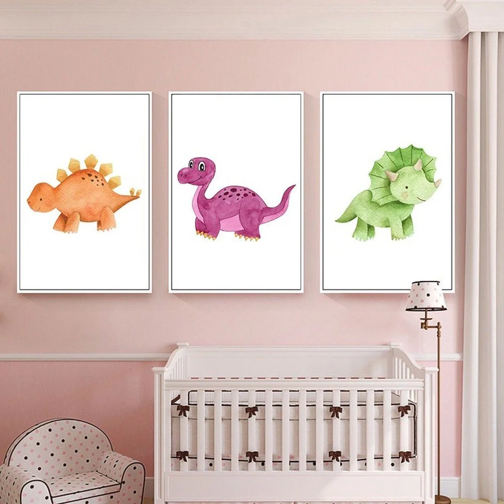 Kinderzimmer Poster-Set „Waldtiere“ – 6er-Set, A4